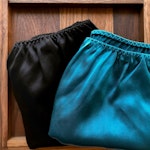 Turquoise Pure Mulberry Silk French Cut Panties | High Waist | 22 Momme | Float Collection Thumbnail # 149458