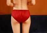 Ruby Pure Mulberry Silk Bikini Panties | Mid Waist | 22 Momme | Float Collection Thumbnail # 149635