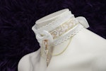 The Gilded Cage (Blanc) Lace & Ribbon Collar Thumbnail # 149978