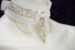 The Gilded Cage (Blanc) Lace & Ribbon Collar Thumbnail # 149979