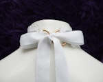 The Gilded Cage (Blanc) Lace & Ribbon Collar Thumbnail # 149980