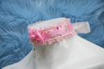 Pink Rose Lace & Ribbon Collar Thumbnail # 149983