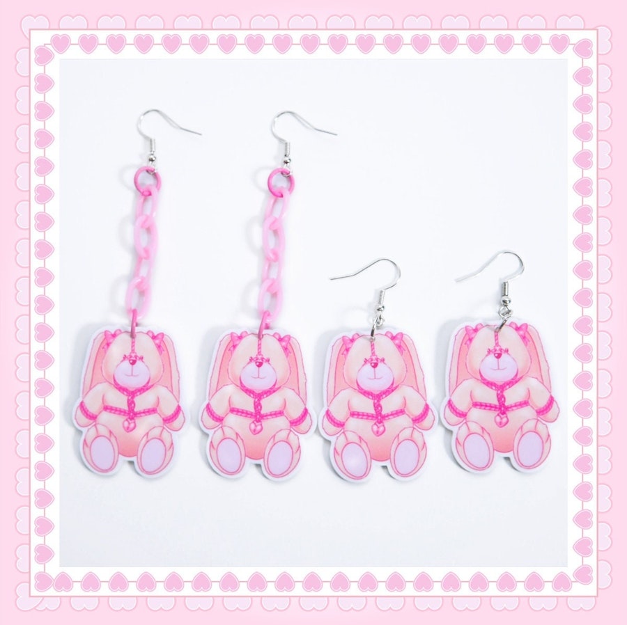 Bella Rope Bunny Earrings