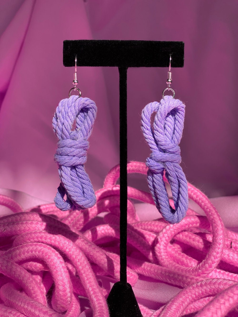 Shibari Rope Bundle Earrings photo