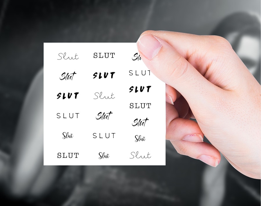 Secret Slut Sheet - 19 Adult Temporary Tattoos