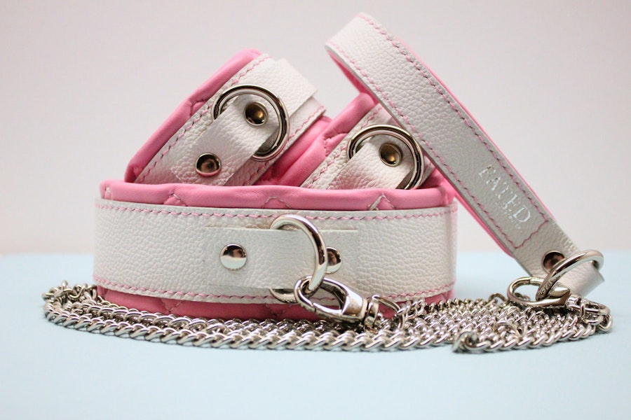 Bubblegum Luxury Leather Restraint Set