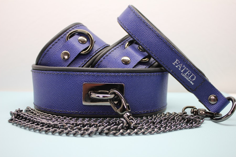 Blue Caviar Luxury Leather Restraint Set