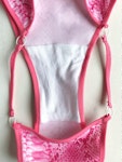 Hot pink snake knickers. High cut full coverage retro panties. Barbie pink underwear. Sexy handmade to order lingerie. Thumbnail # 173128
