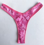 Hot pink VENUS snake thong. High cut sexy 80s retro style underwear. Comfort fit. Handmade to order in your size Thumbnail # 173163