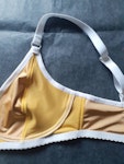 Honeycomb velvet TOUCH bra. Soft cup, underwire free. Natural shape for all day comfort. Handmade to order lingerie in your size. Thumbnail # 173174