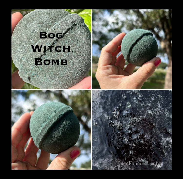 Bog Witch Bomb - Black Water Bath Bomb photo
