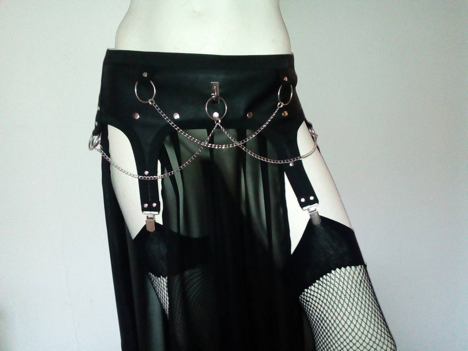 Chained maxi skirt photo