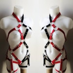 Black and red elastic harness Thumbnail # 175418