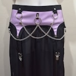 Purple panel chiffon skirt Thumbnail # 174886