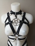 Two piece metal pentagram elastic harness Thumbnail # 175227