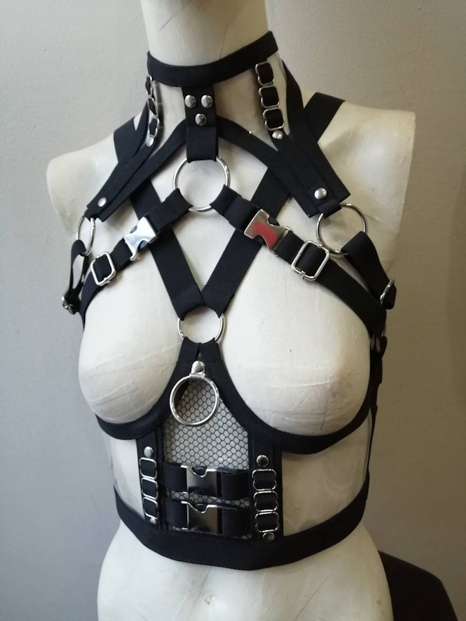 Vinyl underbust harness Image # 175151