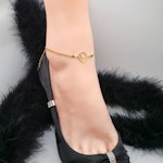 Swingers SYMBOL Anklet, Gold Plated Stainless Steel - Inline Thumbnail # 173981