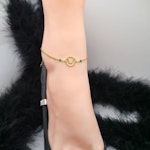 Swingers SYMBOL Anklet, Gold Plated Stainless Steel - Inline Thumbnail # 173980