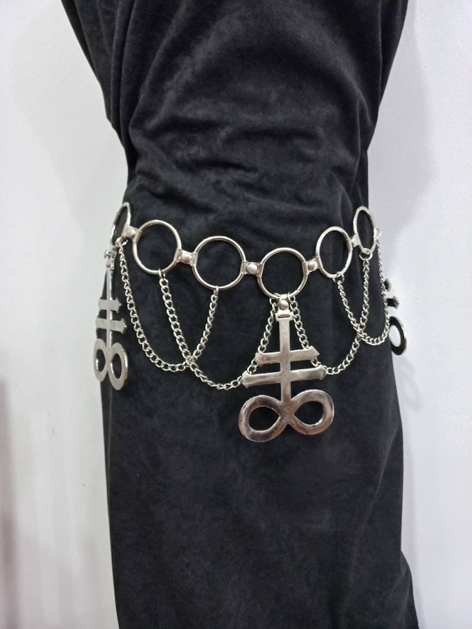 chain belt ( leviathan, crescent moon,thelema) Image # 175353