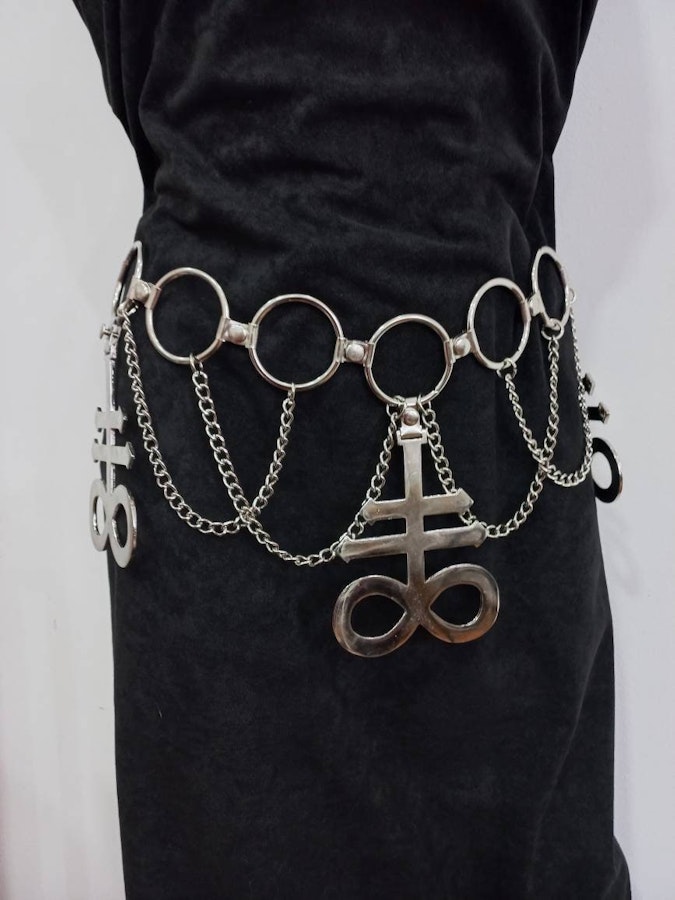 chain belt ( leviathan, crescent moon,thelema) Image # 175355
