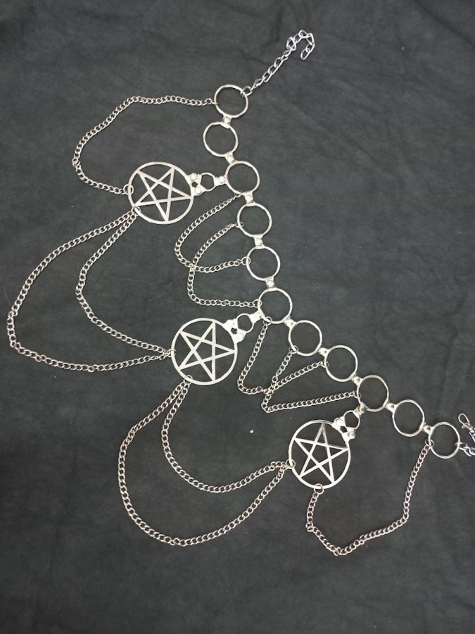 chain belt ( cross,ankh cross,pentagram,sigil) Image # 175220