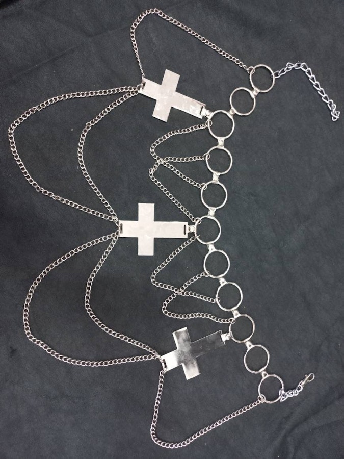 chain belt ( cross,ankh cross,pentagram,sigil) Image # 175221