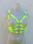 neon color chest harness cyber gothic rave festival outfit Thumbnail # 175251