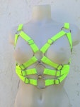 neon color chest harness cyber gothic rave festival outfit Thumbnail # 175252