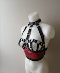 Skull print red harness Thumbnail # 175964