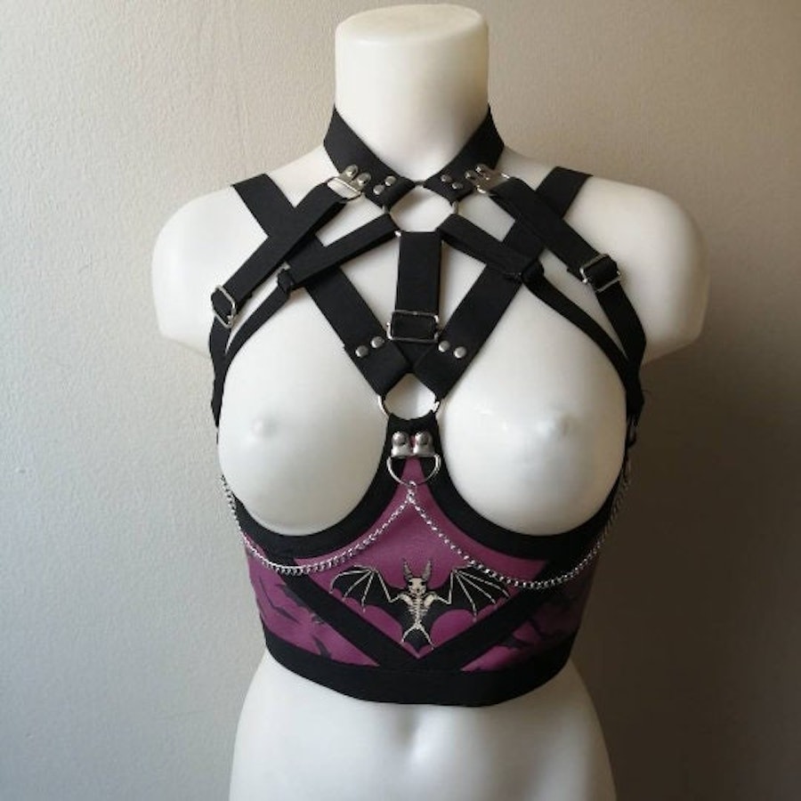 Purple printed harness Image # 175694