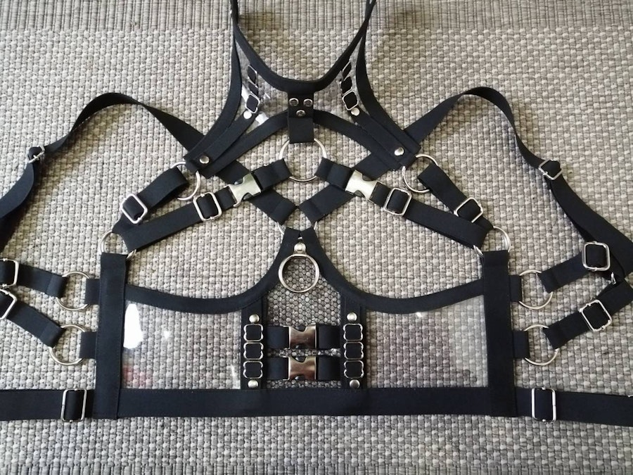 Vynil underbust harness Image # 176259