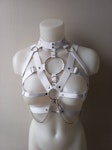 white/ black elastic harness Thumbnail # 175876