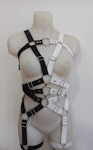 full body elastic harness ( black and white) Thumbnail # 176497