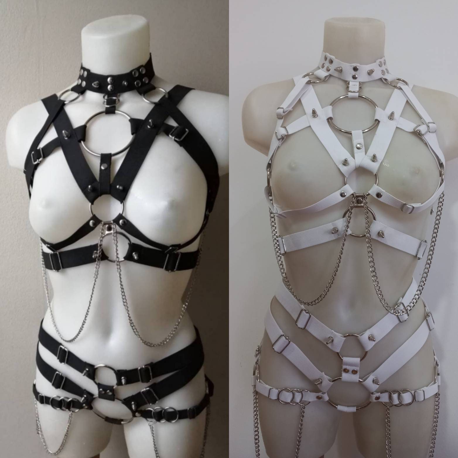 Two piece elastic harness set (extra large rings) photo