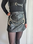 faux leather mini skirt Thumbnail # 175748