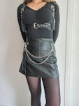 faux leather mini skirt Thumbnail # 175749
