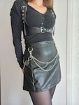 faux leather mini skirt Thumbnail # 175752