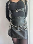 faux leather mini skirt Thumbnail # 175750