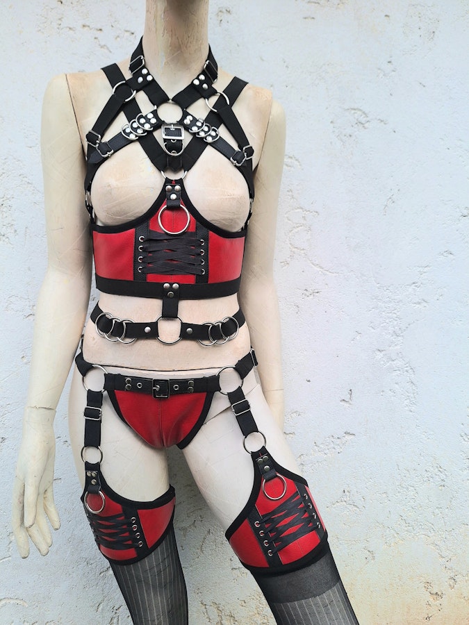 garter belt with corset lacing Image # 175682