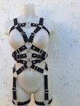 full body elastic harness ( black and white) Thumbnail # 176498