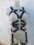 full body elastic harness ( black and white) Thumbnail # 176500