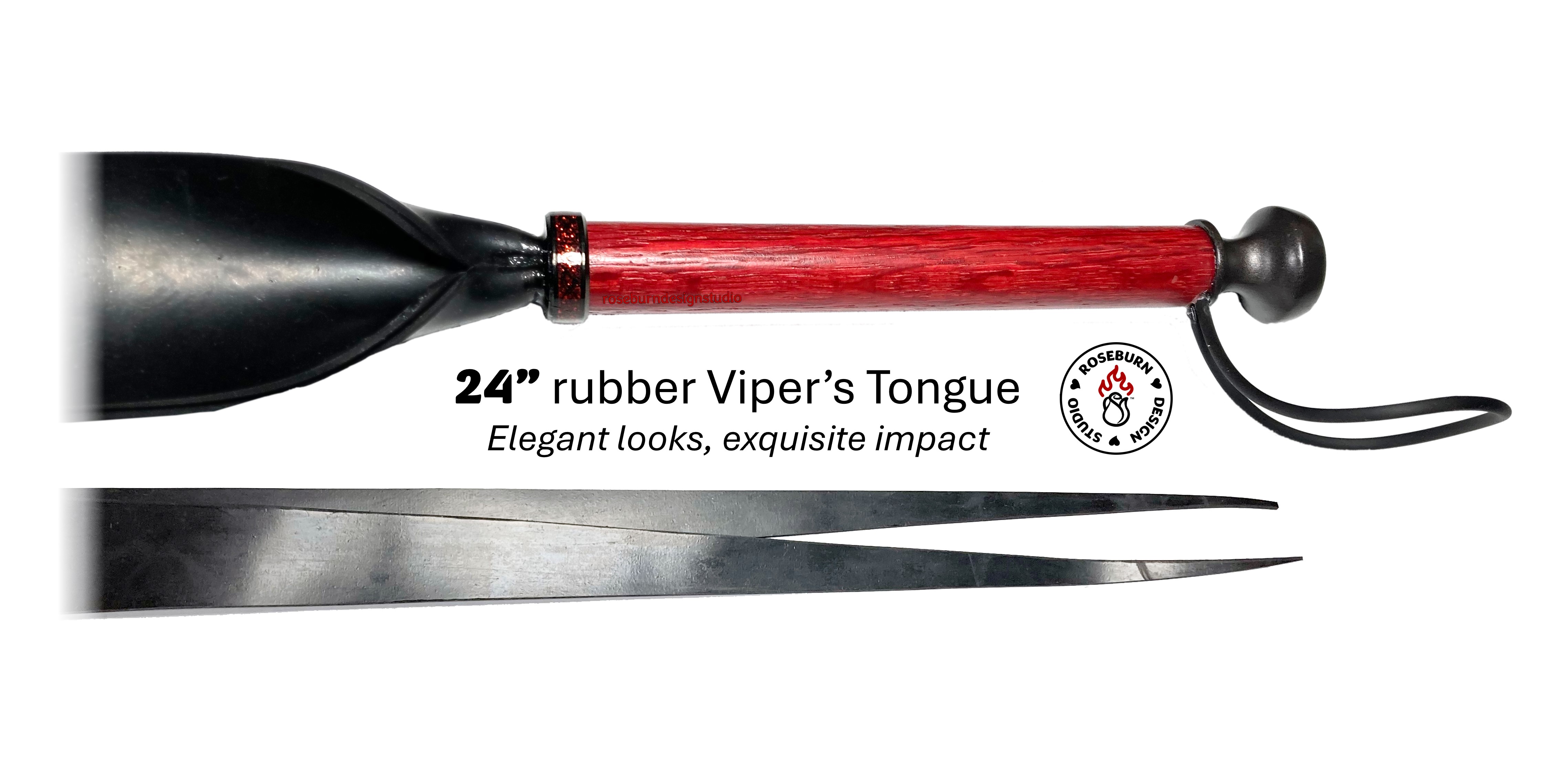 Viper's Tongue 24" rubber and hardwood whip photo