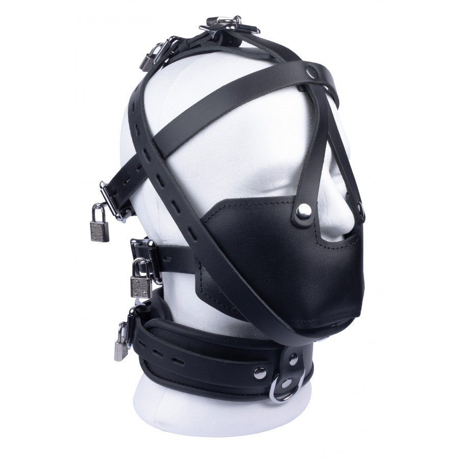 BDSM Leather Mask for Slave