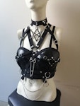 Faux leather harness top (thelema) Thumbnail # 177243