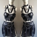 Faux leather harness top (thelema) Thumbnail # 177242