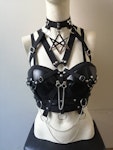 Faux leather harness top (thelema) Thumbnail # 177245