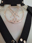 faux leather harness with symbol Thumbnail # 176903
