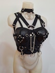 faux leather harness with symbol Thumbnail # 176905