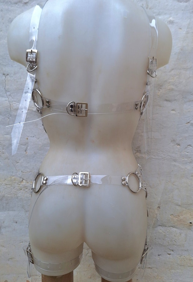 clear vynil  two piece harness Image # 177083