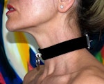 Locable BDSM Leather Collar Thumbnail # 182751